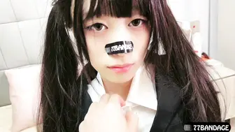 极品一线天粉穴绿帽情侣「创可贴贴」10