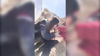 爱野战的欲女，经常约炮友野战