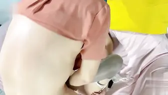 和舅妈的爱情故事，洛丽塔舅妈丝袜足交内射白虎逼，后入啪啪插入舅妈骚穴