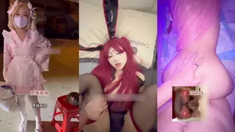 【鞭炮炸逼，鸡圈整活第一人！咬爆打火机，上吊三分钟】极限挑战第一人，又会整活又骚，做爱的时候满嘴骚话，真是全方面到位的福利姬
